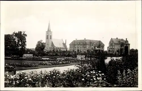 Ak Den Haag Südholland Niederlande, Rosarium, Kirche