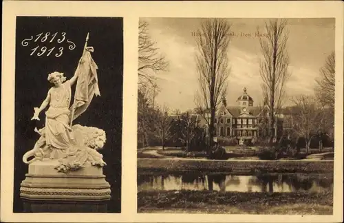 Ak Den Haag Südholland Niederlande, Schloss, Denkmal