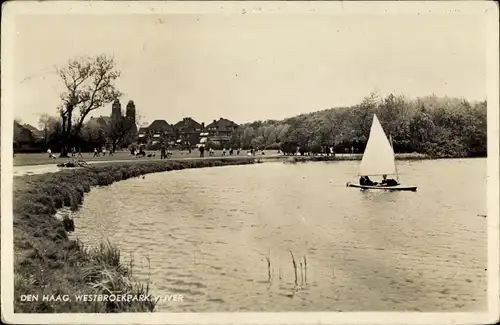 Ak Den Haag Südholland Niederlande, Westbroekpark Vijver