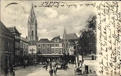 Ak 's Gravenhage Den Haag Südholland, Groote Markt