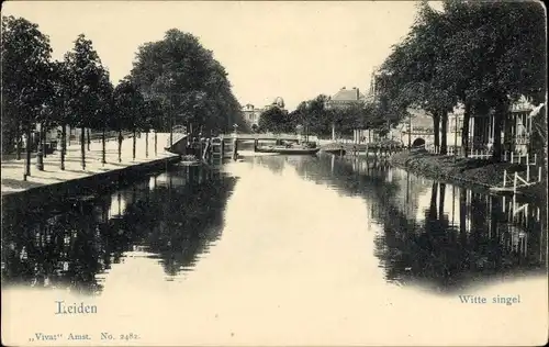 Ak Leiden Südholland Niederlande, Witte singel