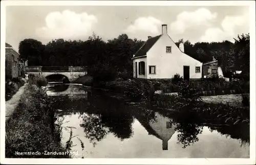 Ak Heemstede Nordholland, Zandvaartpad, Kanal