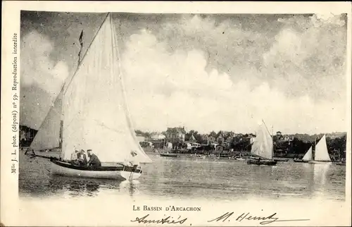Ak Arcachon Gironde, Le Bassin, Segelboote