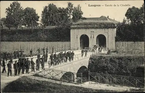 Ak Langres Haute Marne, Entree de la Citadelle