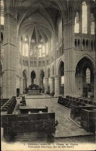 Ak Orbais l'Abbaye Marne, Choeur de l'Eglise