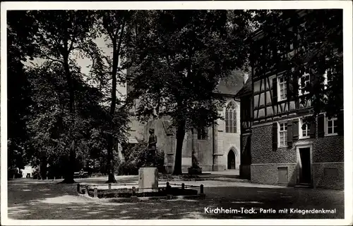 Ak Kirchheim unter Teck Baden Württemberg, Kriegerdenkmal