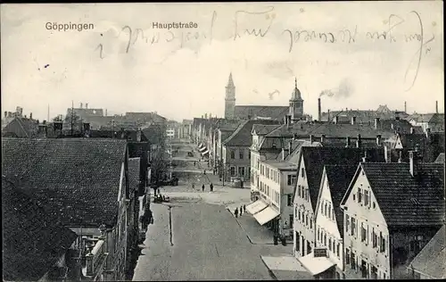 Ak Göppingen in Württemberg, Hauptstraße