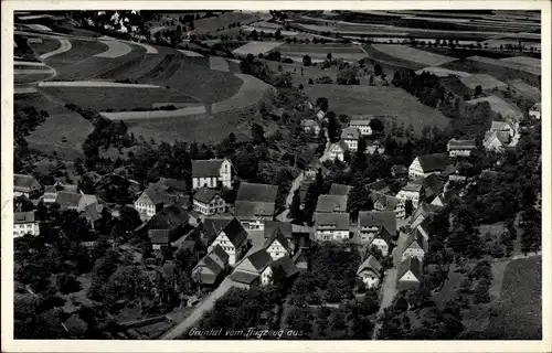 Ak Grüntal Frutenhof Freudenstadt im Nordschwarzwald, Fliegeraufnahme