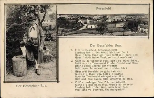 Lied Ak Besenfeld Seewald im Schwarzwald, Der Besefelder Bua