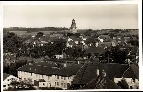 Ak Blaufelden in Württemberg, Gesamtansicht, Vogelschau