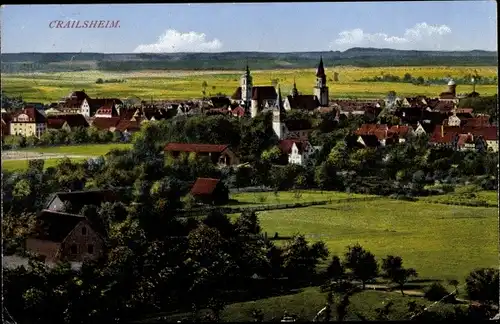 Ak Crailsheim Baden Württemberg, Gesamtansicht