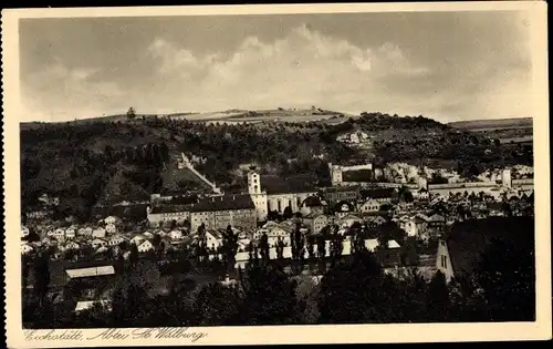 Ak Eichstätt in Oberbayern, Abtei St. Walburg, Stadtpanorama