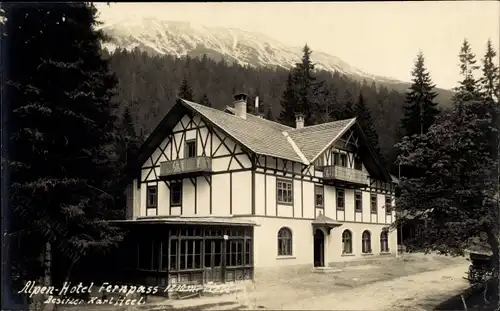 Foto Ak Fern Nassereith in Tirol, Alpen Hotel Fernpass 1210 m