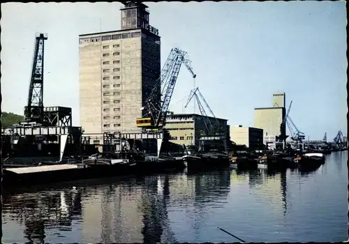 Ak Stuttgart am Neckar, Neckarhafen