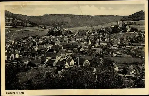 Ak Unterkochen Aalen in Baden Württemberg, Totalansicht der Ortschaft