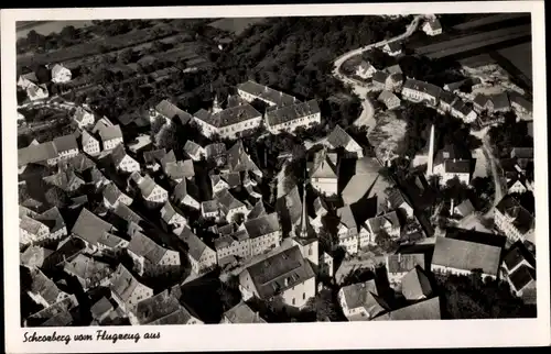 Ak Schrozberg in Württemberg, Fliegeraufnahme