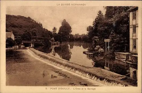 Ak Pont d'Ouilly Calvados, L'Orne, Le Barrage