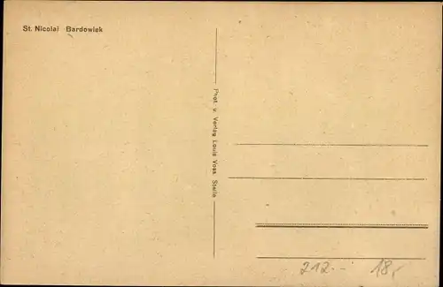 Ak Bardowiek bei Lübeck, Ansicht von St. Nicolai, Fachwerkhaus