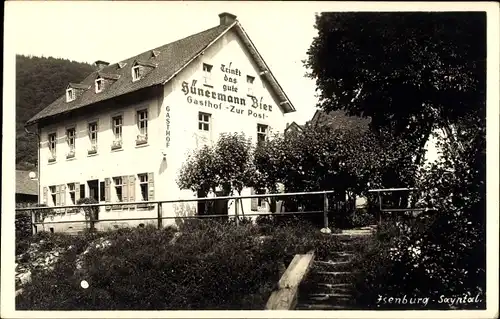 Foto Ak Isenburg im Sayntal Westerwald, Gasthof zur Post