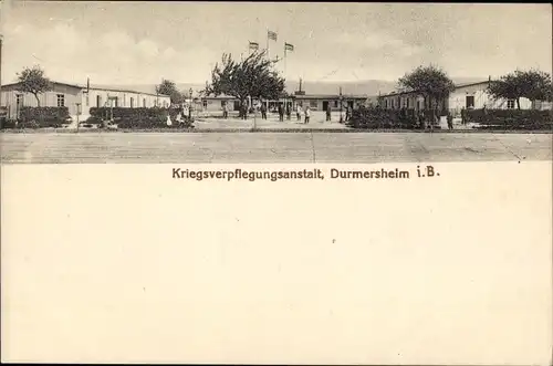 Ak Durmersheim in Baden, Kriegsverpflegungsanstalt