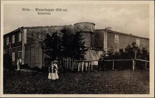 Ak Gersfeld in der Rhön Hessen, Wasserkuppe, Schutzhaus