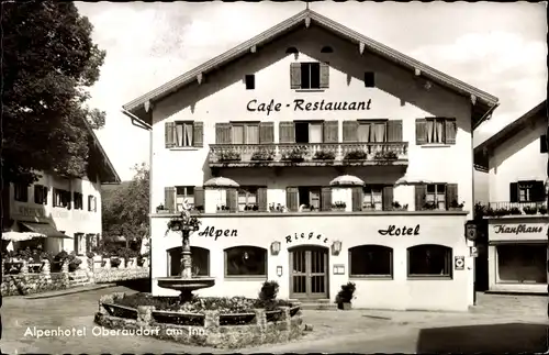 Ak Oberaudorf am Inn Oberbayern, Alpenhotel