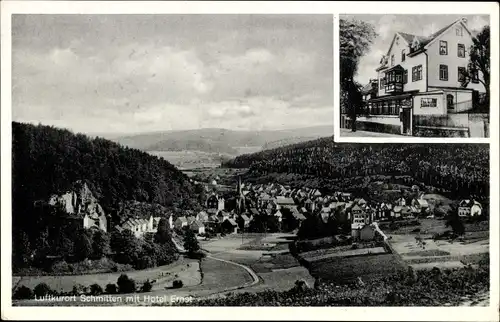 Ak Schmitten im Taunus Hessen, Panorama, Hotel Ernst