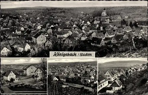 Ak Königsbach Stein in Baden, Gesamtansicht, Siedlung