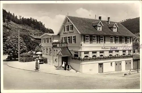 Ak Calmbach Bad Wildbad Schwarzwald, Pension zum Bahnhof, Birkenhof