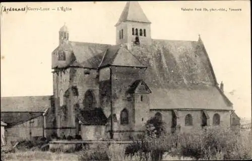 Ak Grivy Loisy Ardennes, L'Eglise