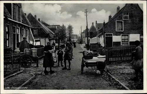 Ak Urk Flevoland Niederlande, Dorpsgezicht