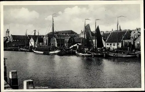 Ak Urk Flevoland Niederlande, Westhaven