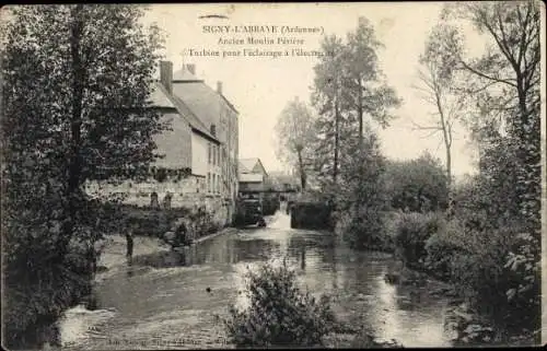 Ak Signy l'Abbaye Ardennes, Ancien Moulin Periere