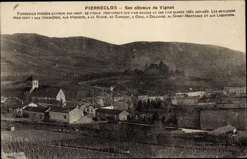 Ak Pierreclos Saône et Loire, Ses coteaux de Vignes