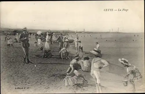 Ak Cette Hérault, La Plage