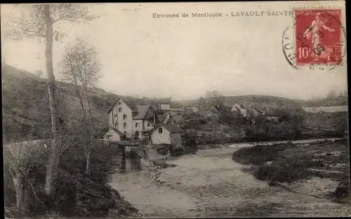 Ak Lavault Sainte Anne Allier, Blick auf den Ort