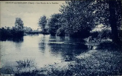 Ak Brinon sur Sauldre Cher, Les bords de la Sauldre