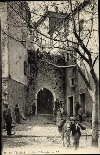 Ak La Turbie Alpes Maritimes, Portail Romain