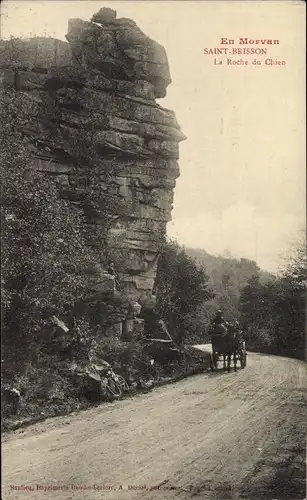 Ak Saint Brisson Nièvre, La Roche du Chien