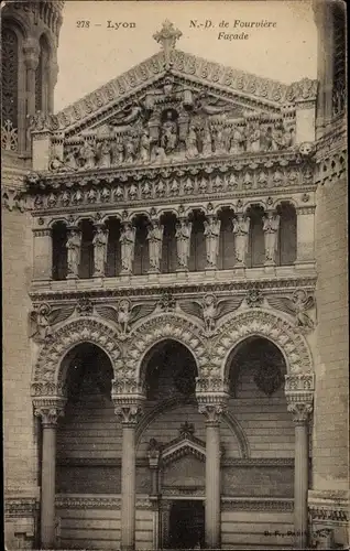 Ak Lyon Rhône, Notre Dame de Fourviere