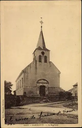 Ak Margny Oise, L'Eglise