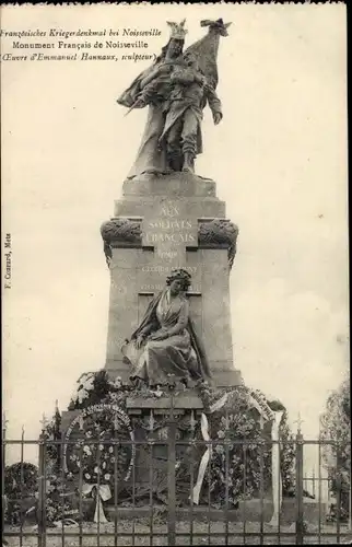 Ak Noisseville Moselle, Monument Francais de Noisseville