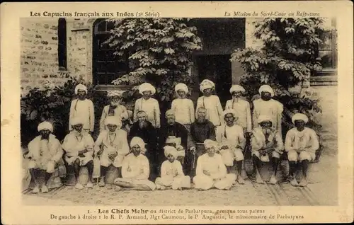 Ak Parbatpura Indien, Les Capucins francais aux Indes, Les Chefs Mehr, Mission