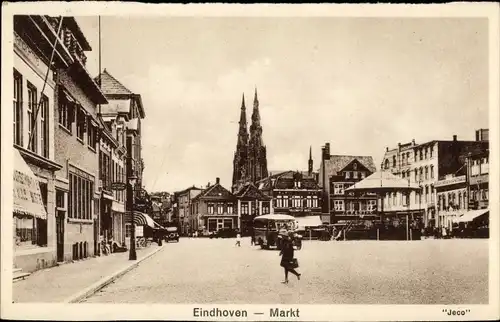 Ak Eindhoven Nordbrabant, Markt