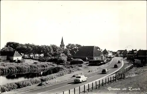 Ak Zurich Súdwest Fryslân Friesland Niederlande, Ortseinfahrt