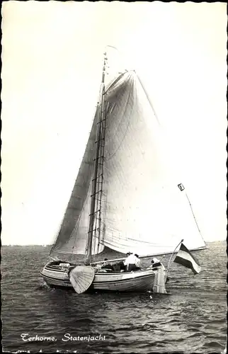 Ak Terhorne Terherne De Fryske Marren Friesland Niederlande, Statenjacht