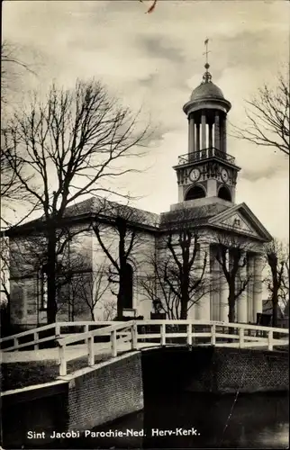 Ak St Jacobi Parochie Friesland Niederlande, Ned. Herv. Kerk