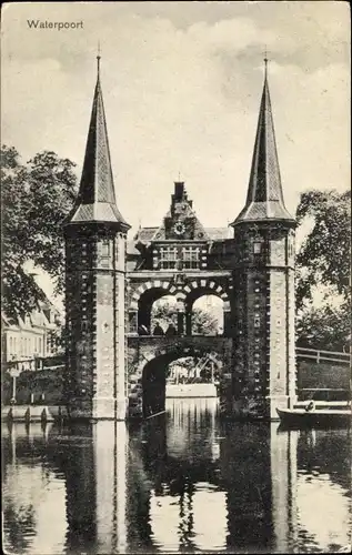 Ak Snits Sneek Friesland Niederlande, Waterpoort