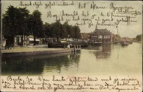 Ak Leiden Südholland Niederlande, Haven