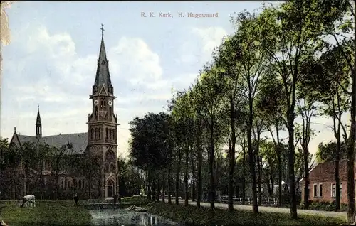 Ak Heer Hugowaard Nordholland Niederlande, R. K. Kerk